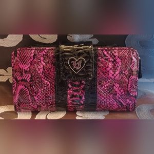 Loungefly Hot pink and Black wallet